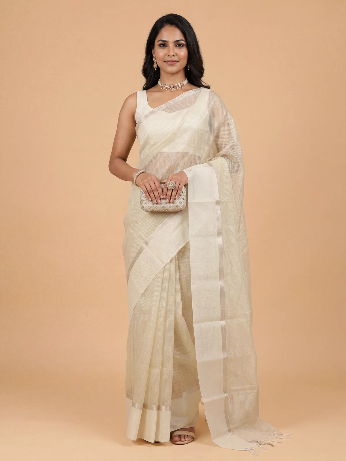 Ramyyam Women Art Silk Sandal Saree ASS130