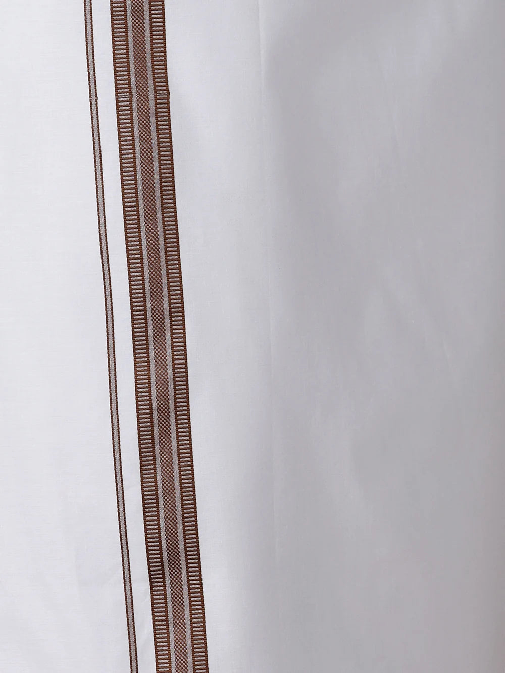 Ramraj Cotton Rich Dark Brown Shirt With Matching Border Dhoti Set Evolution ROX8