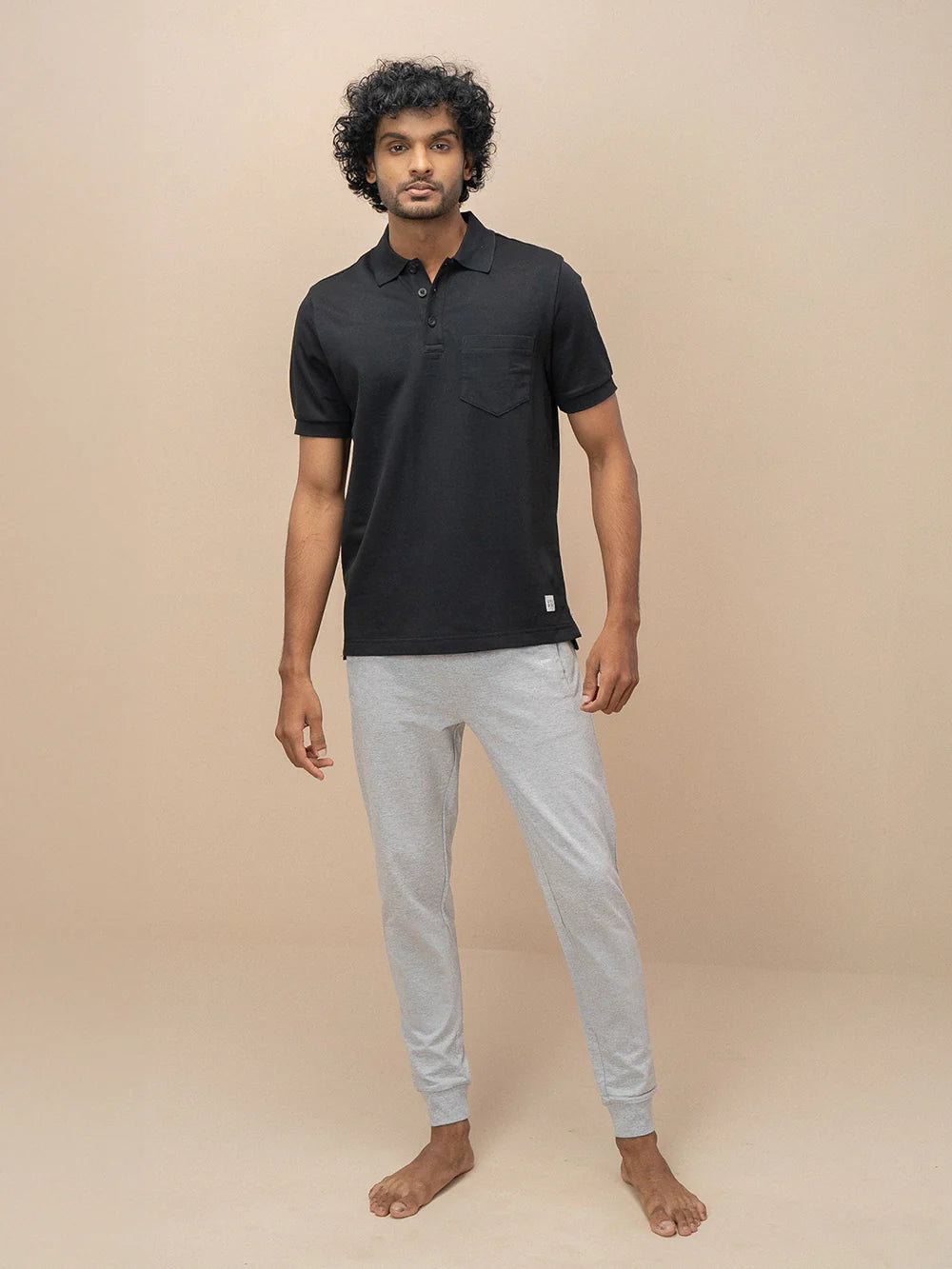 Ramraj Cotton Rich Pique Polo Black
