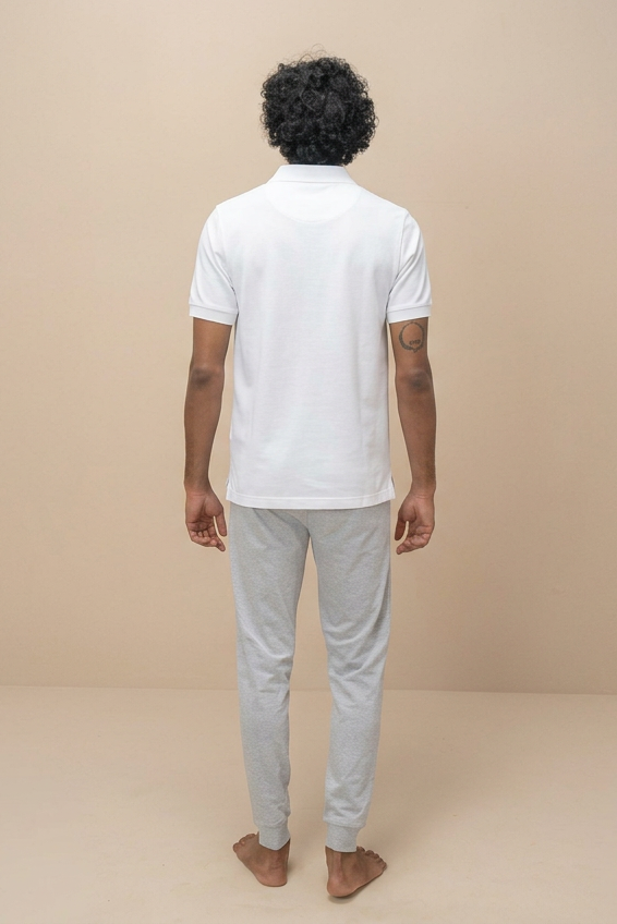 Ramraj Cotton Rich Pique Polo white