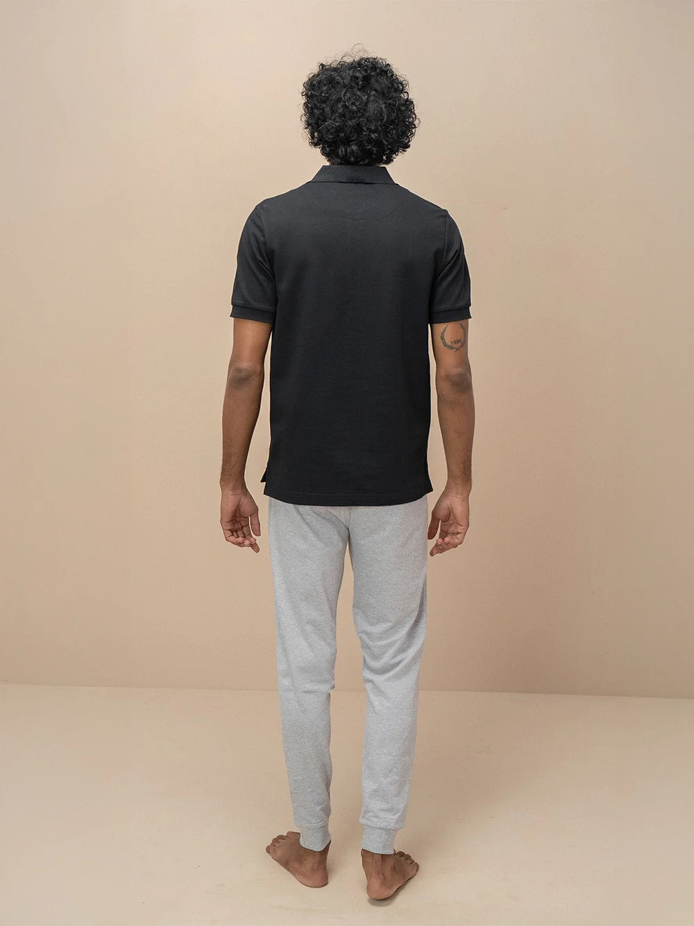 Ramraj Cotton Rich Pique Polo Black