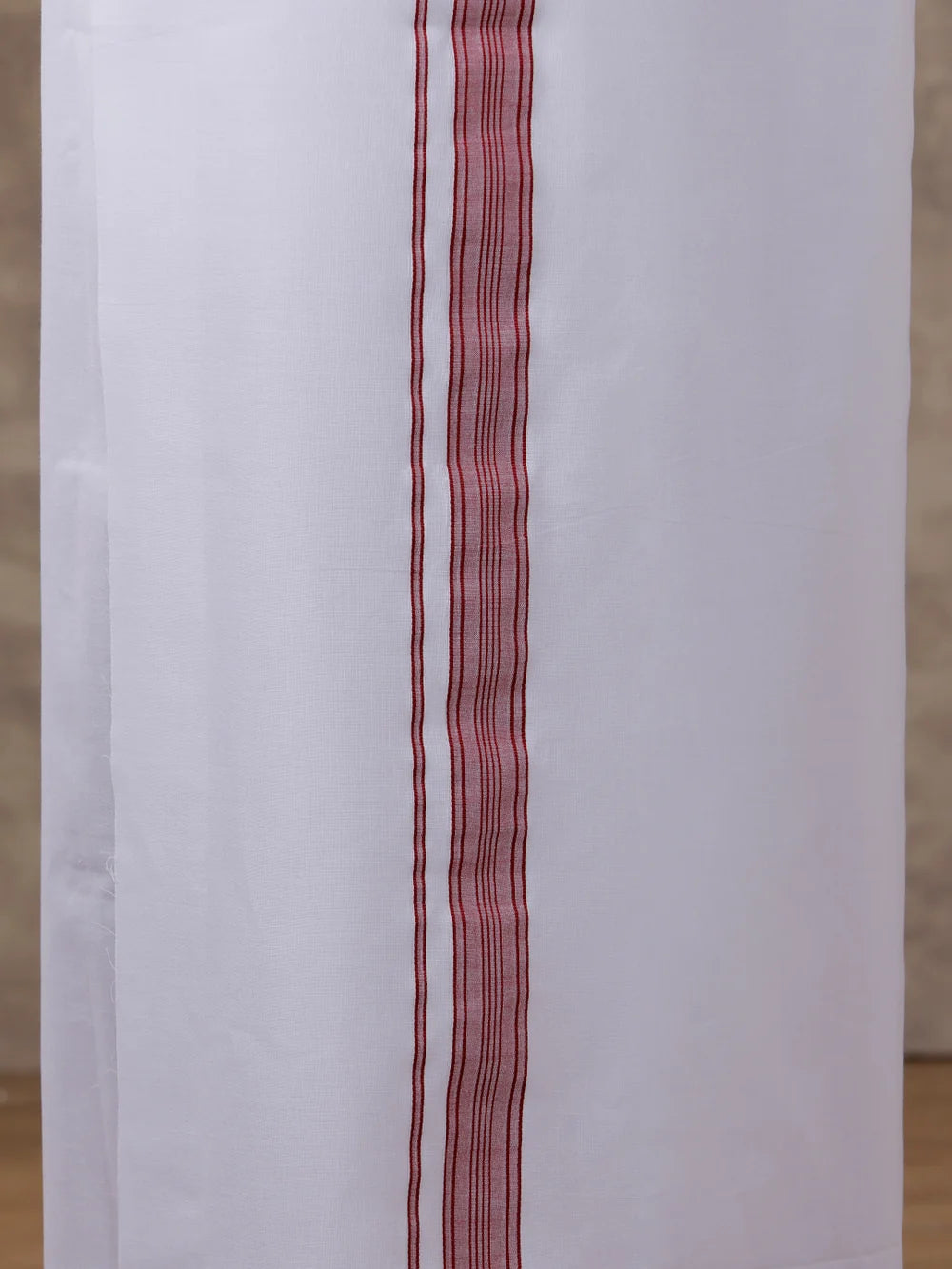Ramraj Cotton Rich Maroon Shirt with Matching Border Dhoti Set C81