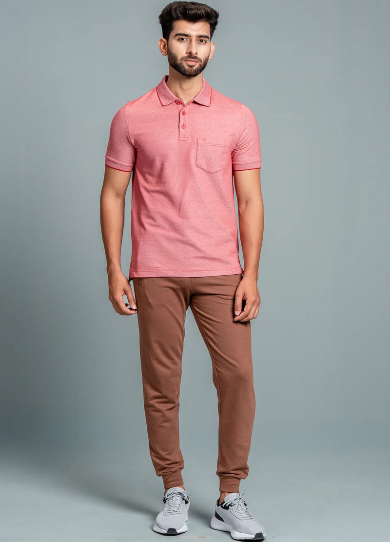 Ramraj Cotton Rich Pique Polo Red